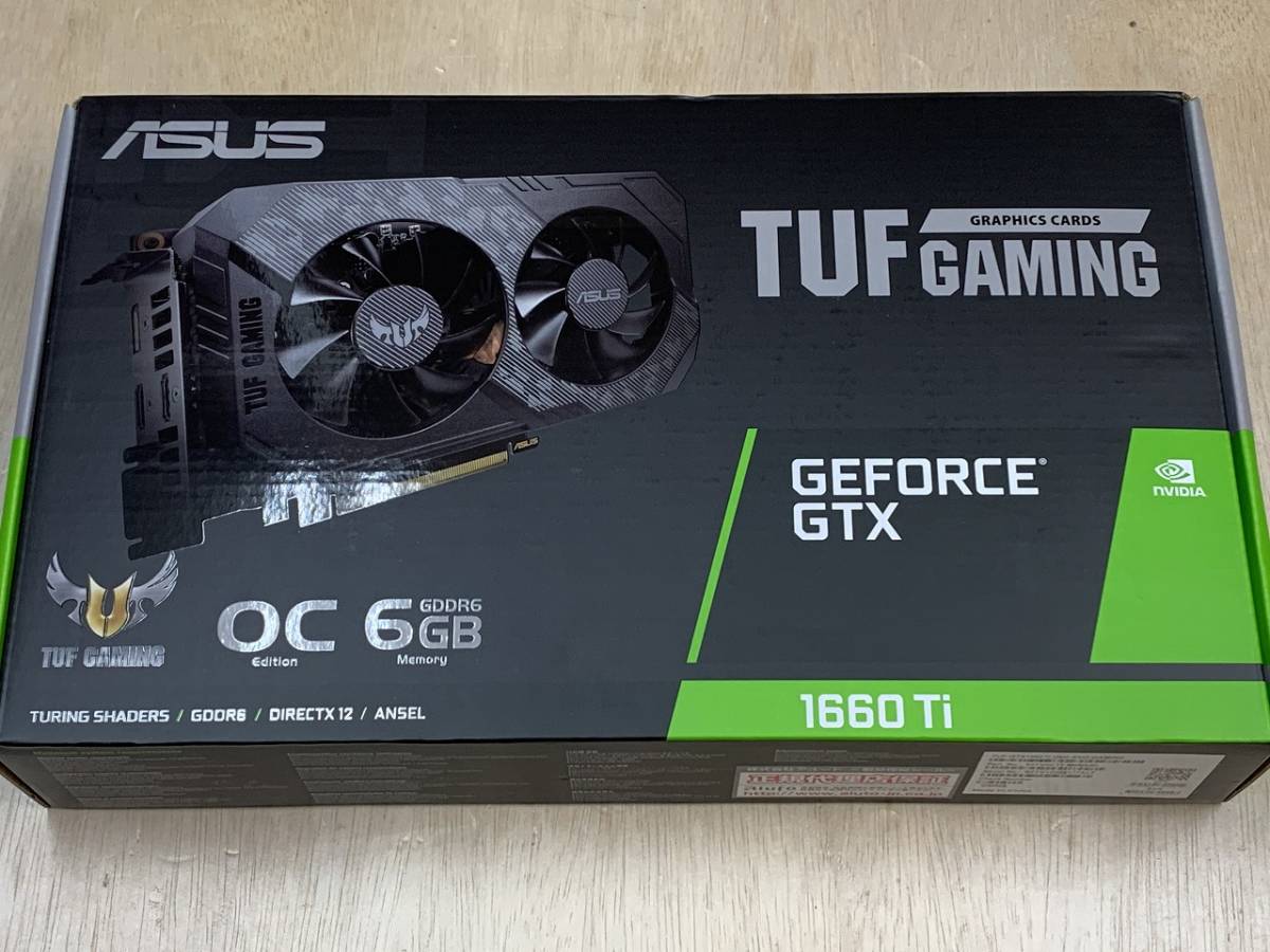 購入証明付 未開封 ASUS TUF Gaming GeForce GTX 1660 Ti EVO 搭載