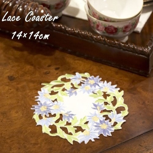  Coaster stylish race round 14cm vase . flower flower . cloth Classic feeling of luxury 551086