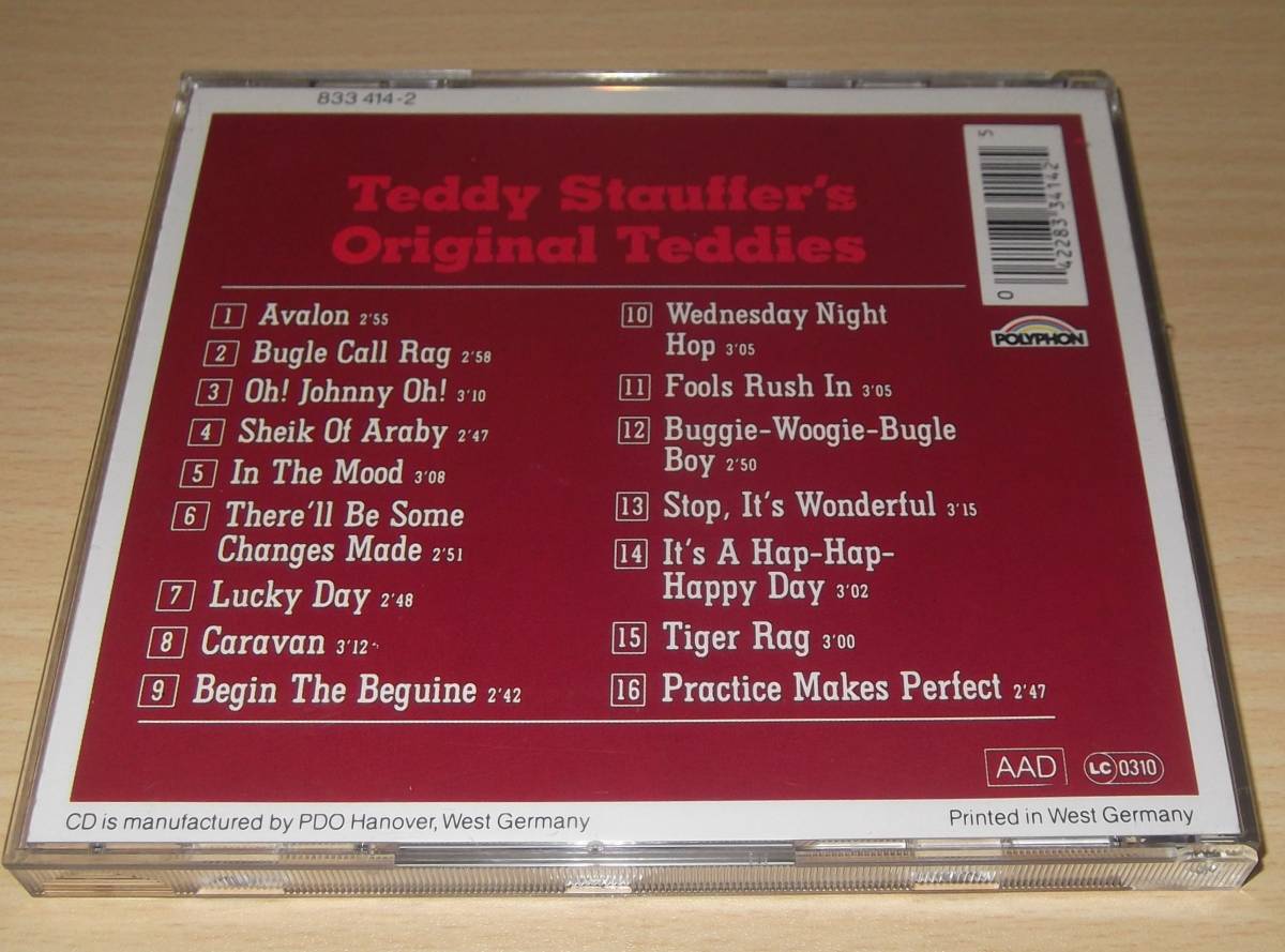 teddy stauffer's original teddies / die grossen deutschen tanz orchester 西ドイツ盤CD_画像2