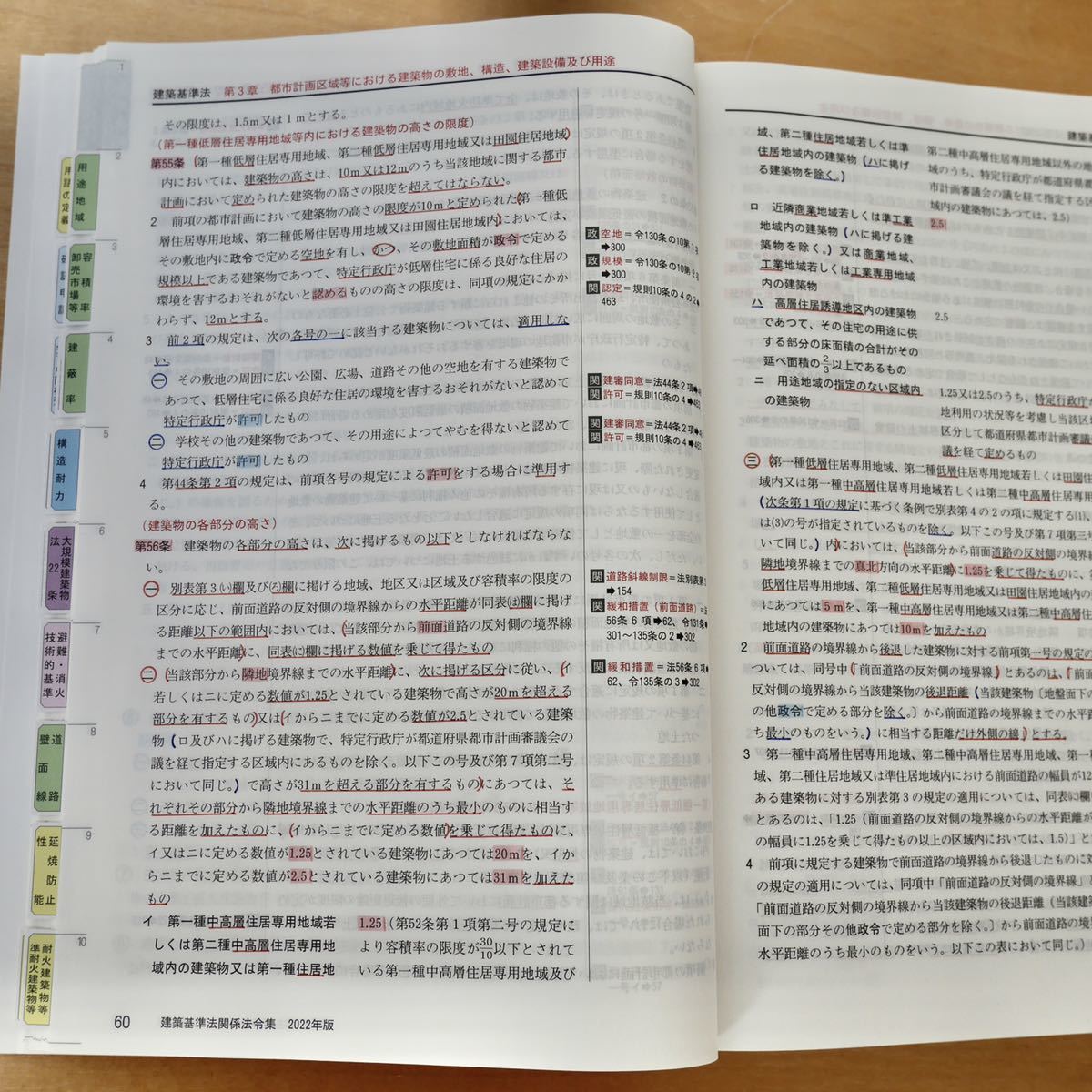 建築基準法関係法令集 2022年版 一級建築士試験対応 重要条文ポイント