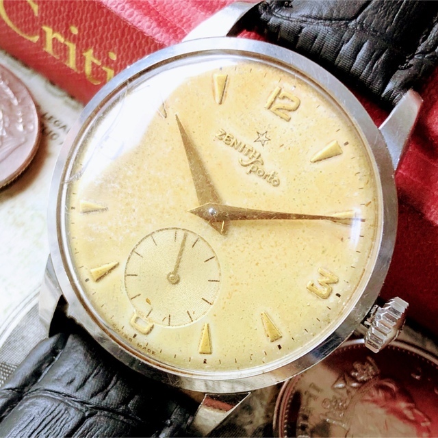 1942 特価 メンズ 腕時計 ゼニス ZENITH 動作良好 アンティーク ヴィンテージ 機械式 手巻 1950年代 17石 SPORTO スポルト( ゼニス)｜売買されたオークション情報、yahooの商品情報をアーカイブ公開 - オークファン（aucfan.com）