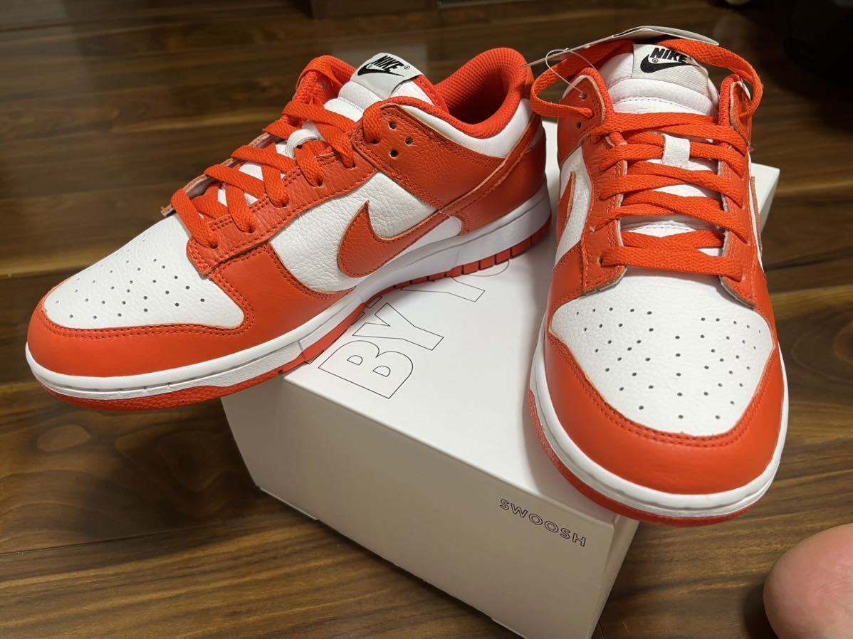 ナイキ ダンク 新品未使用 27 5cm nike by you Nike Dunk Low オレンジ