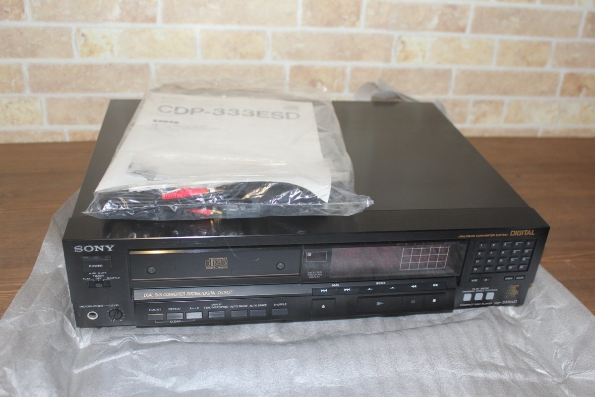 現状品 SONY CDプレーヤー CDP-333ESD 難有