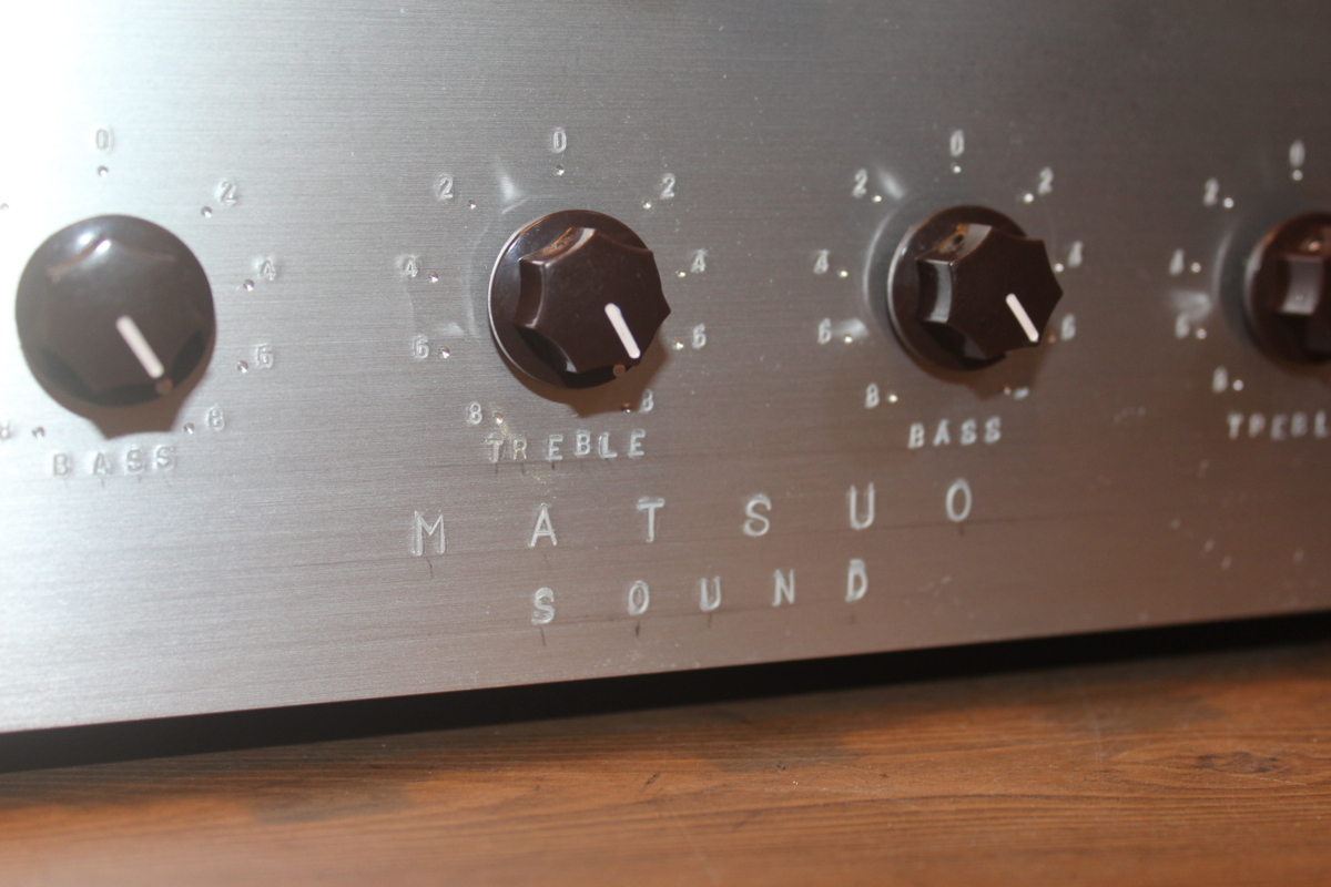  beautiful goods matsuo sound vacuum tube type out trance attaching pre-amplifier MATSUO SOUND