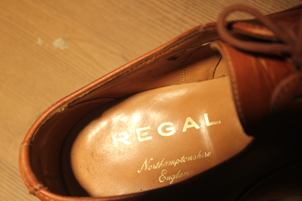 used リーガル　REGAL Northampton Made in England ライトブラウン　革靴 ローファー 6 1/2　24.5ｃｍ_画像4
