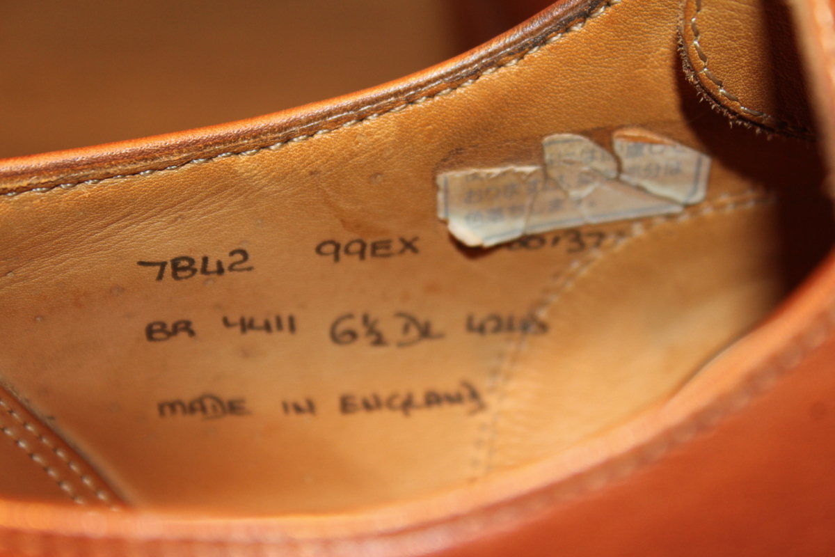 used リーガル　REGAL Northampton Made in England ライトブラウン　革靴 ローファー 6 1/2　24.5ｃｍ_画像5