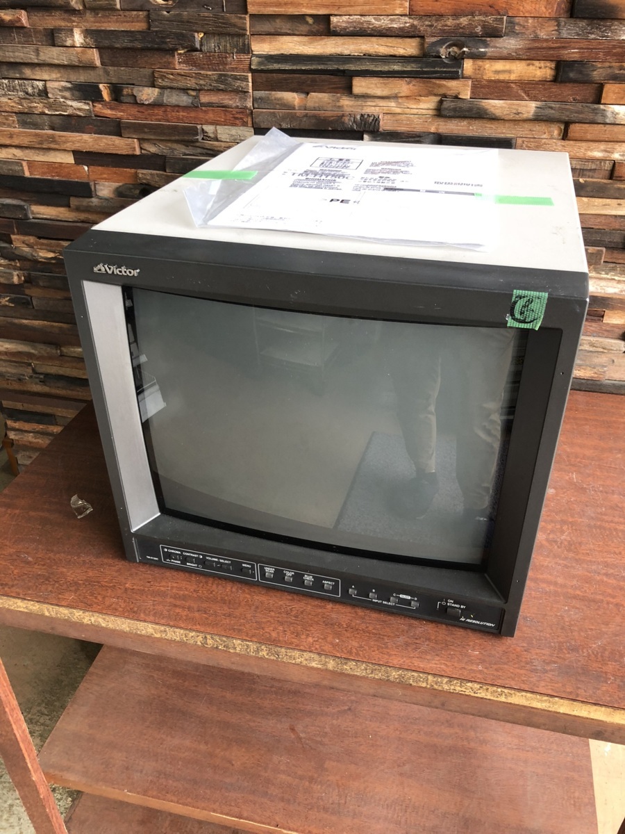 used Victor カラービデオモニター 15型モニターTM-H150C 14型 PS1出力OK 動作OK? 6_画像2