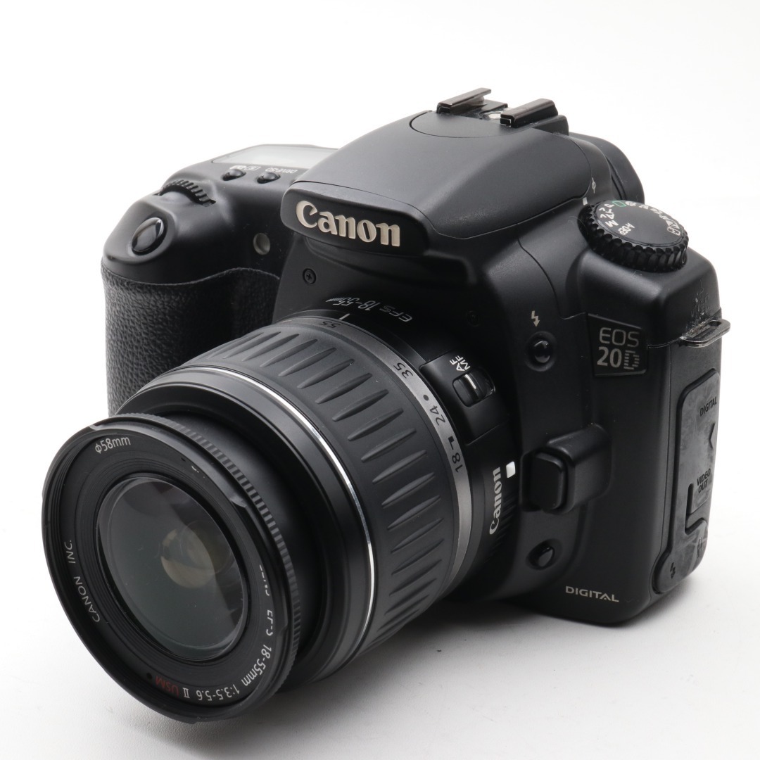 中古 良品 Canon EOS 20D レンズセット キャノン カメラ 一眼レフ 人気 初心者 おすすめ 新品CFカード付_画像1