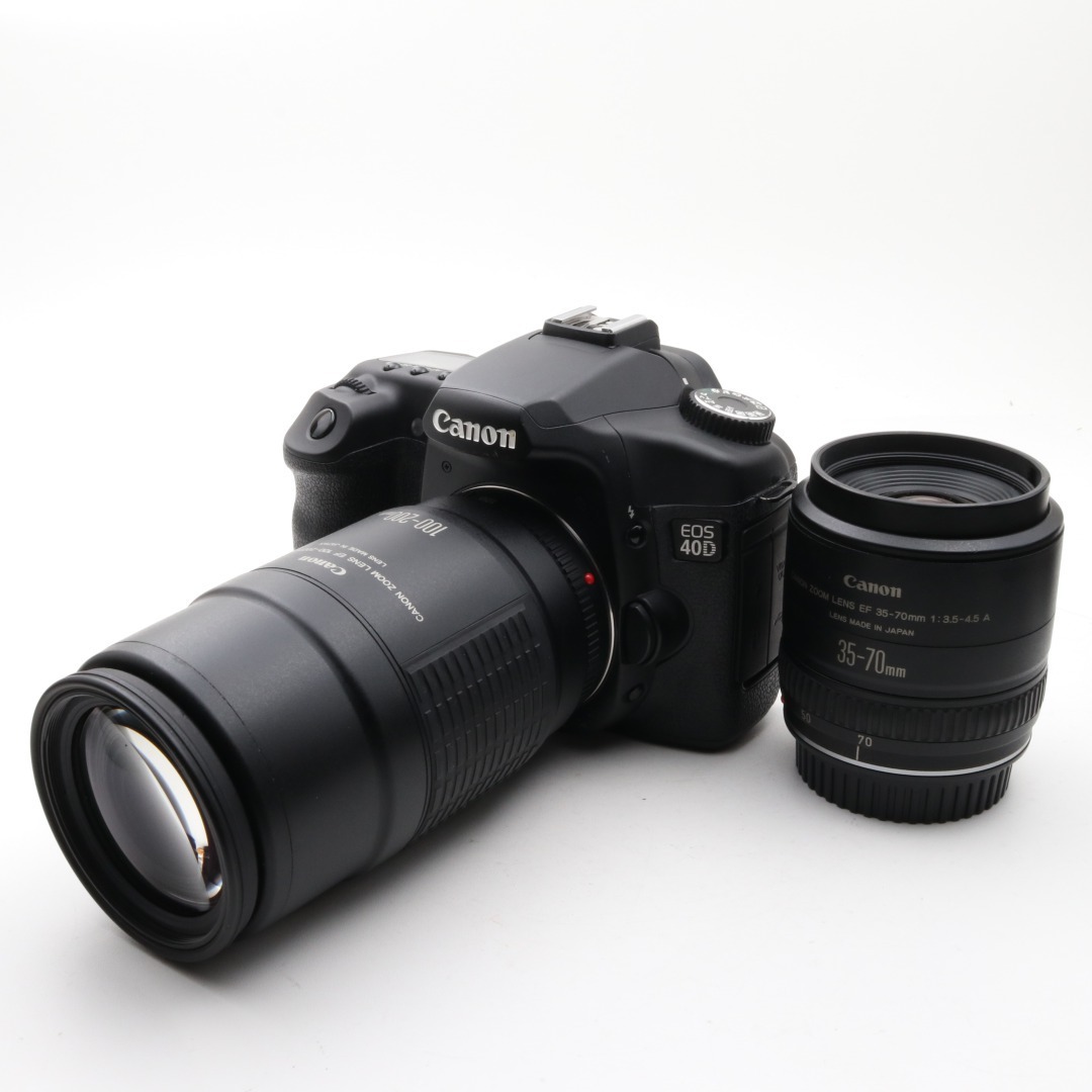 ○日本正規品○ 40D Canon 良品 中古 ダブルレンズセット 新品CFカード