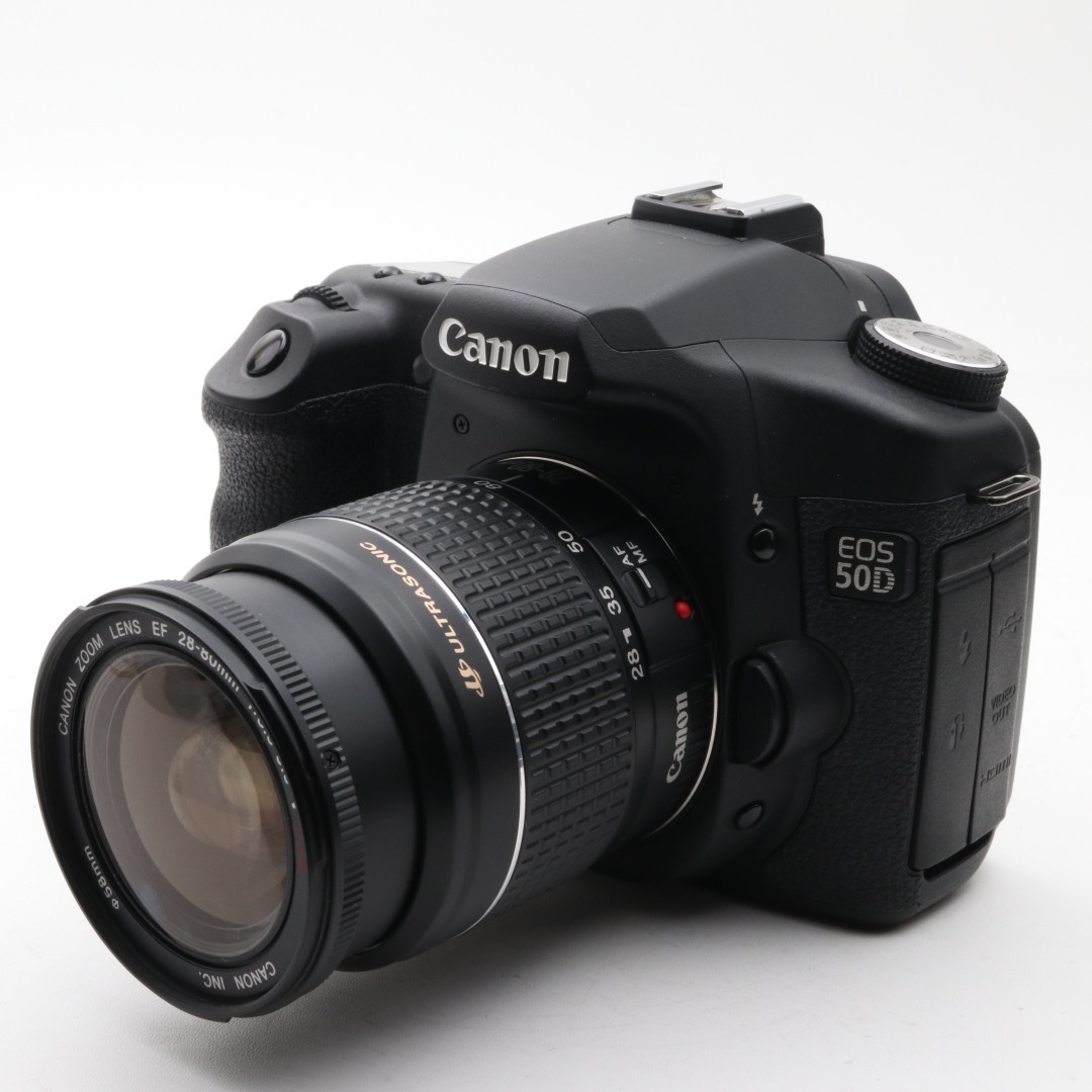 中古 良品 Canon 50D ダブルレンズセット キャノン カメラ 一眼レフ 初心者 人気 おすすめ 新品CFカード付_画像1