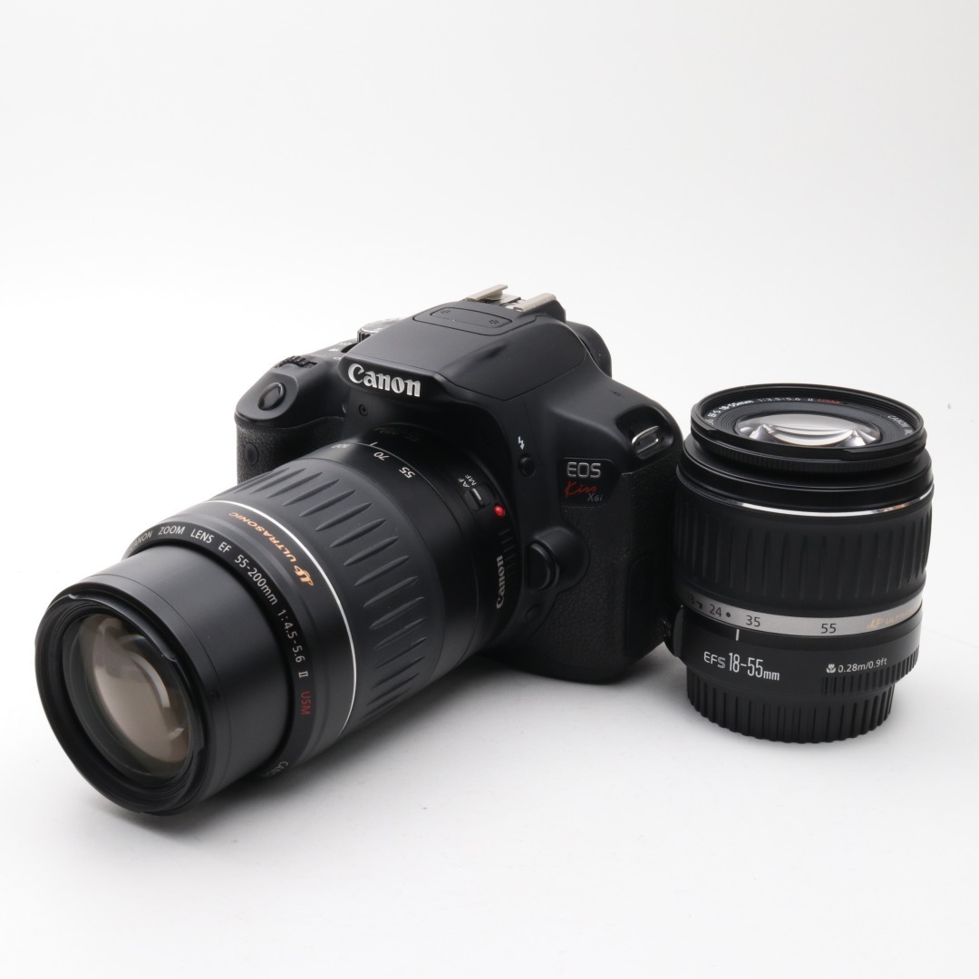 美品 Canon X6i ダブルズームセット キャノン 一眼レフ カメラ 自撮り