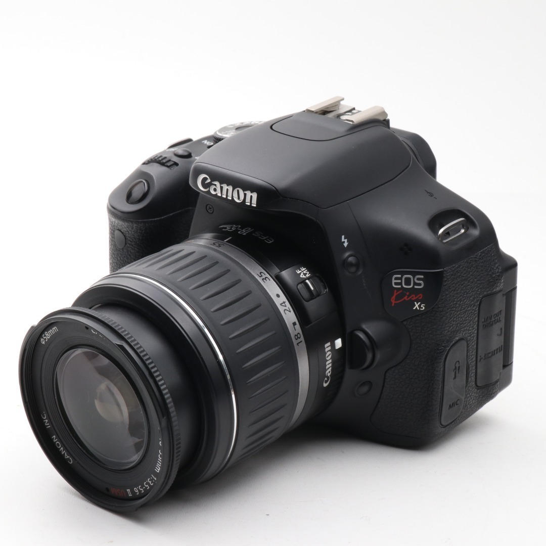 全日本送料無料 中古 美品 Canon Eos X5 レンズセット キャノン 一眼レフ カメラ 自