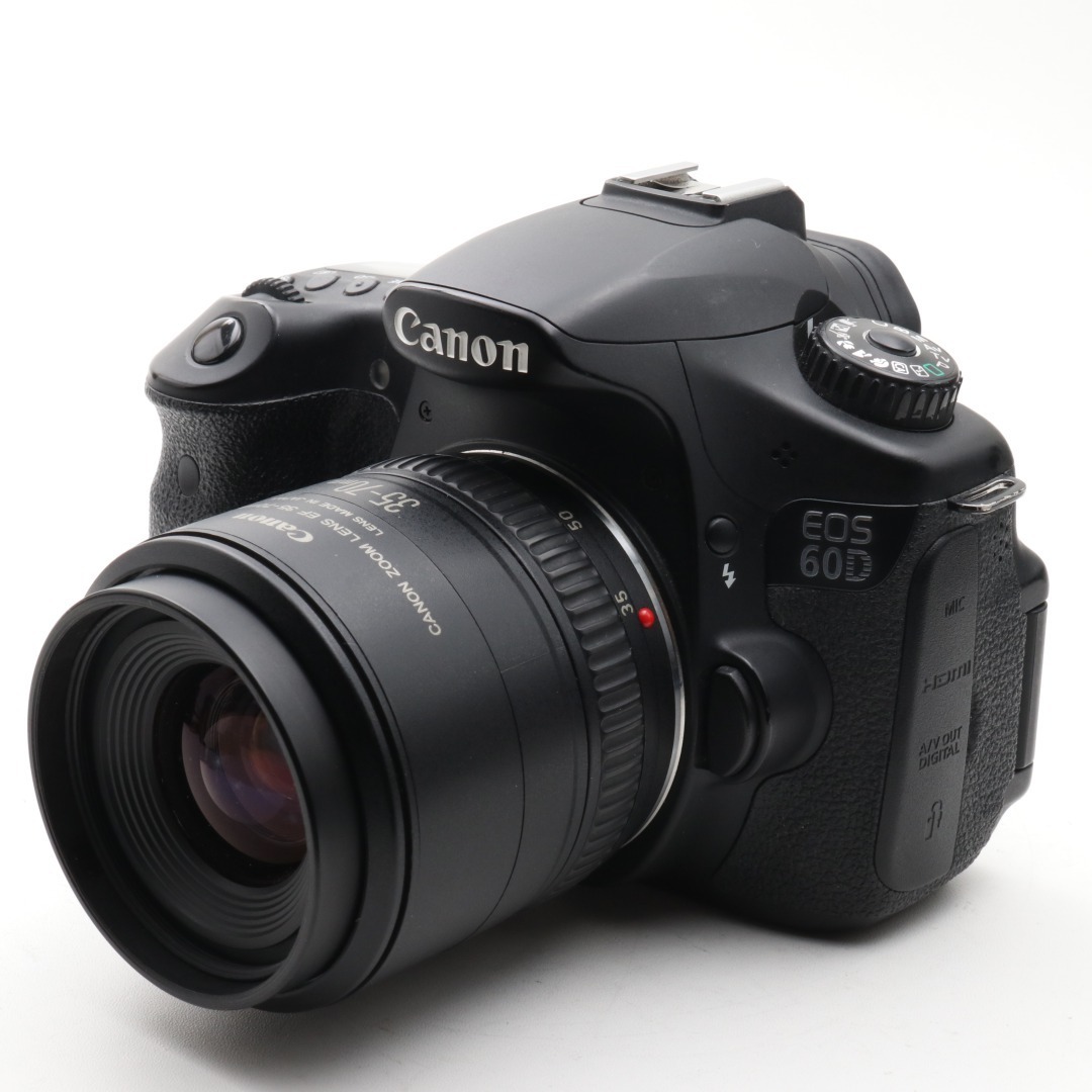中古 美品 Canon EOS 60D レンズセット キャノン 一眼レフ カメラ　自撮り 人気 初心者 おすすめ 新品8GBSDカード付