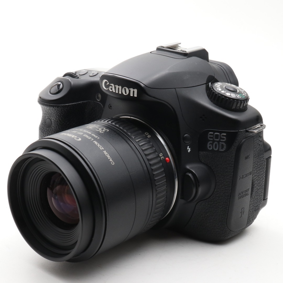 中古 美品 Canon EOS 60D レンズセット キャノン 一眼レフ カメラ　自撮り 人気 初心者 おすすめ 新品8GBSDカード付_画像1