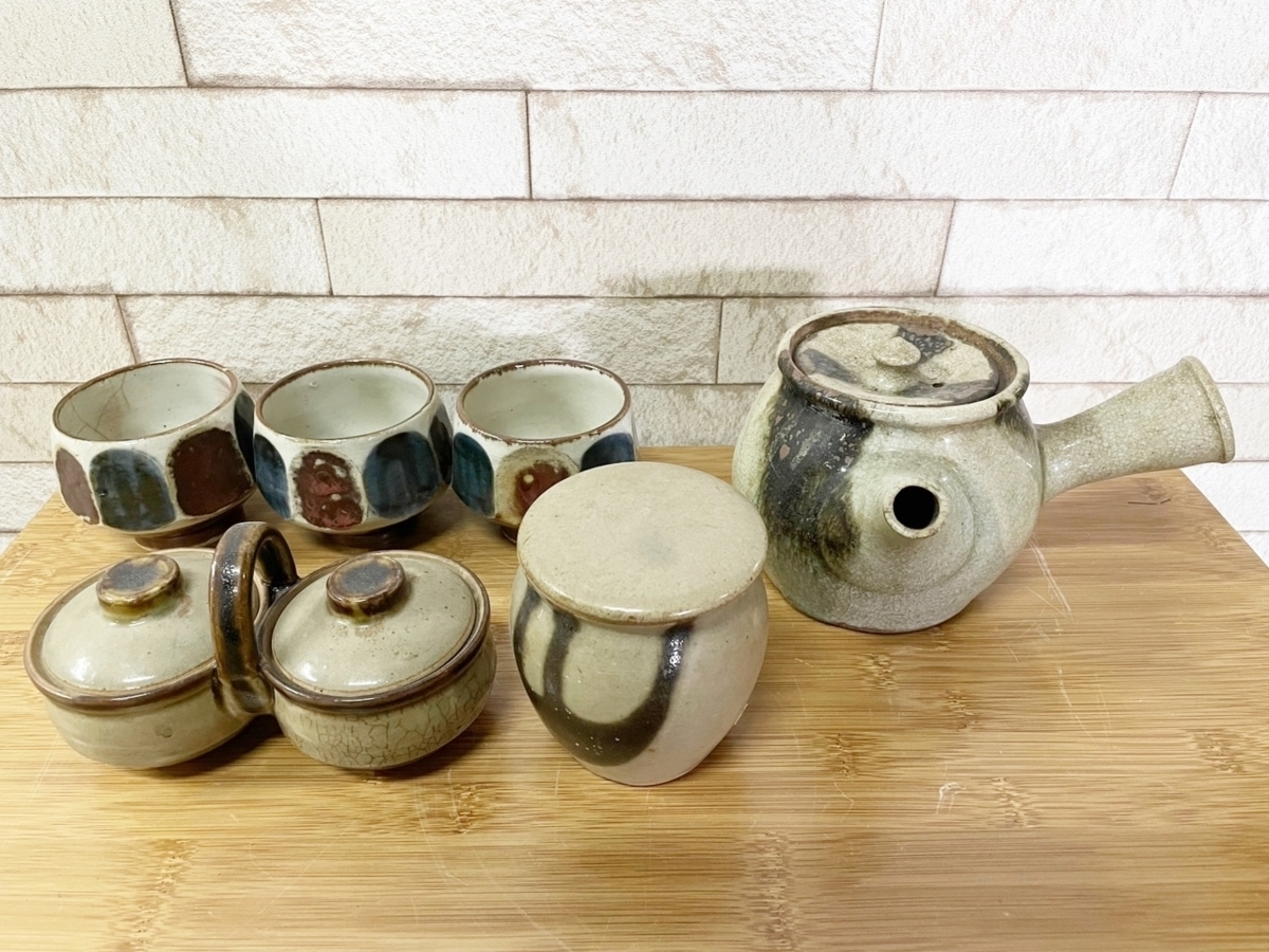 和食器 美術品 工芸品 民芸品 昭和レトロ うつわ 民芸 碗 茶碗 壷 6セット(二階) その他