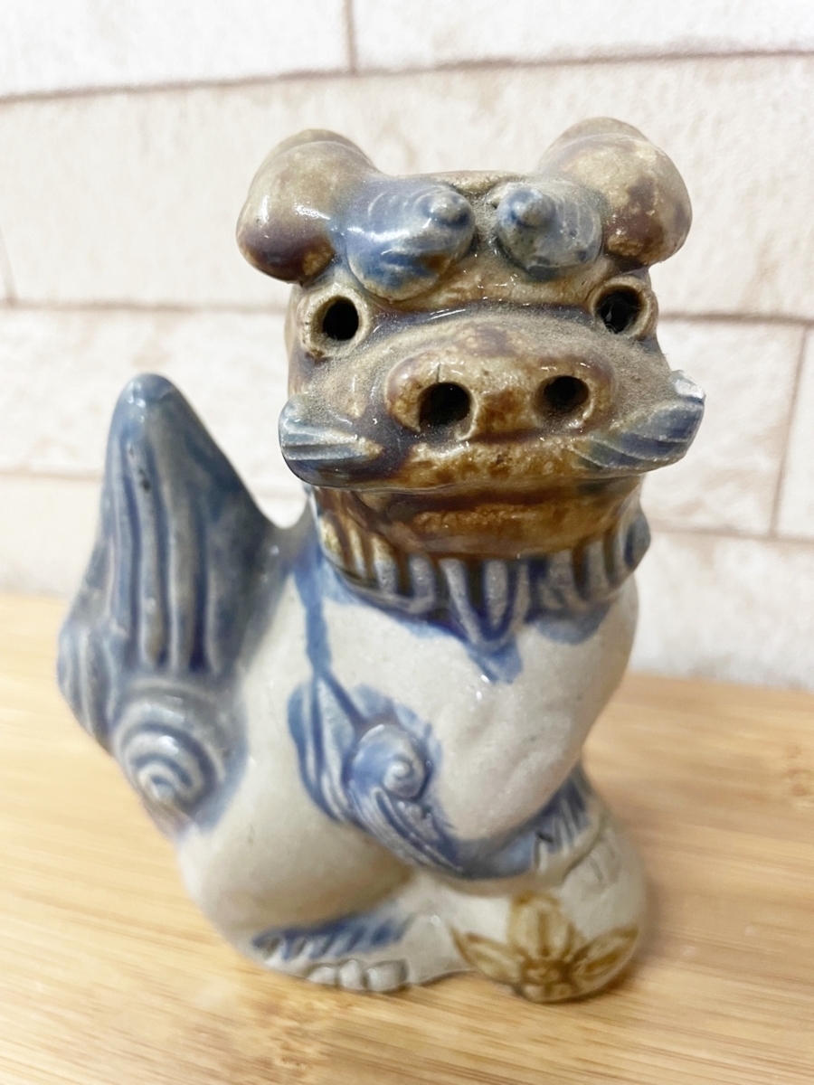 沖縄美術工芸シーサー獅子狛犬魔除獅子シーサー置物飾り古民芸時代骨董
