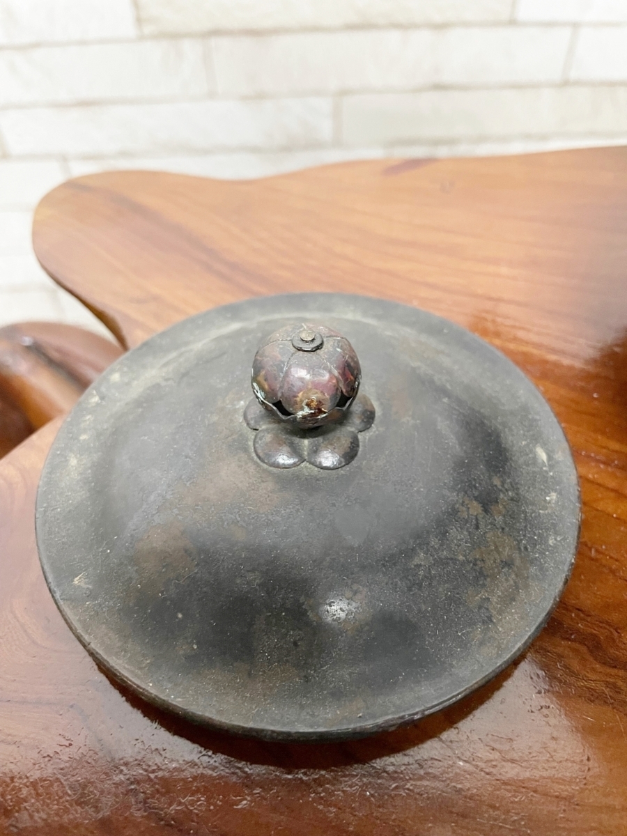 霰紋鉄瓶　湯沸 茶道具 時代物 古美術　骨董品　（二階）_画像4
