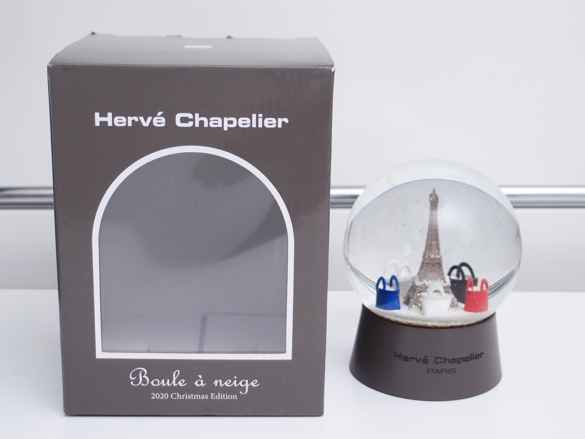 Herve Chapelier エルベシャプリエ 2020 スノードーム！非売品 ノベルティ フランス パリ エッフェル塔 France Paris La tour Eiffel_画像1