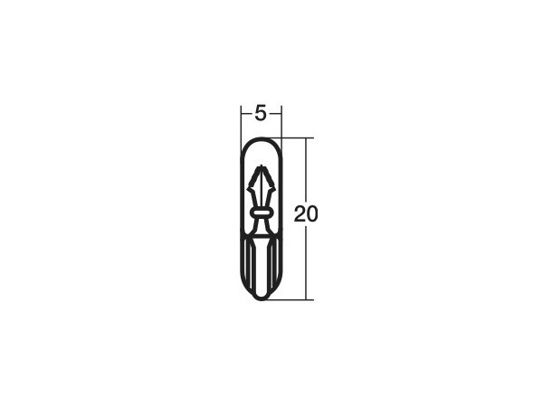 24V 2W T5 W2X4.6d WB544 Wedge основа лампа Stanley STANLEY 10 шт 