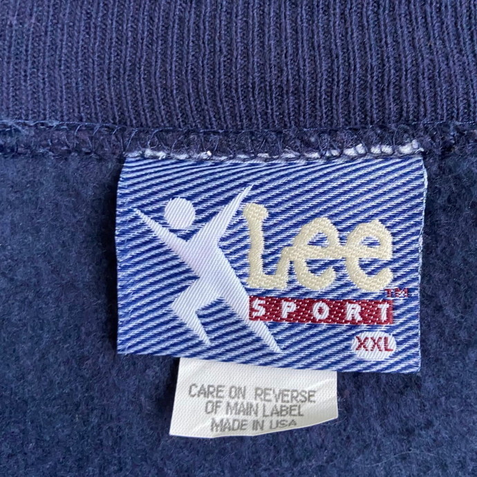 ビッグサイズ 90年代 USA製 Lee リー MLB アトランタ・ブレーブス チーム 刺繍 スウェットシャツ メンズXXL_画像3