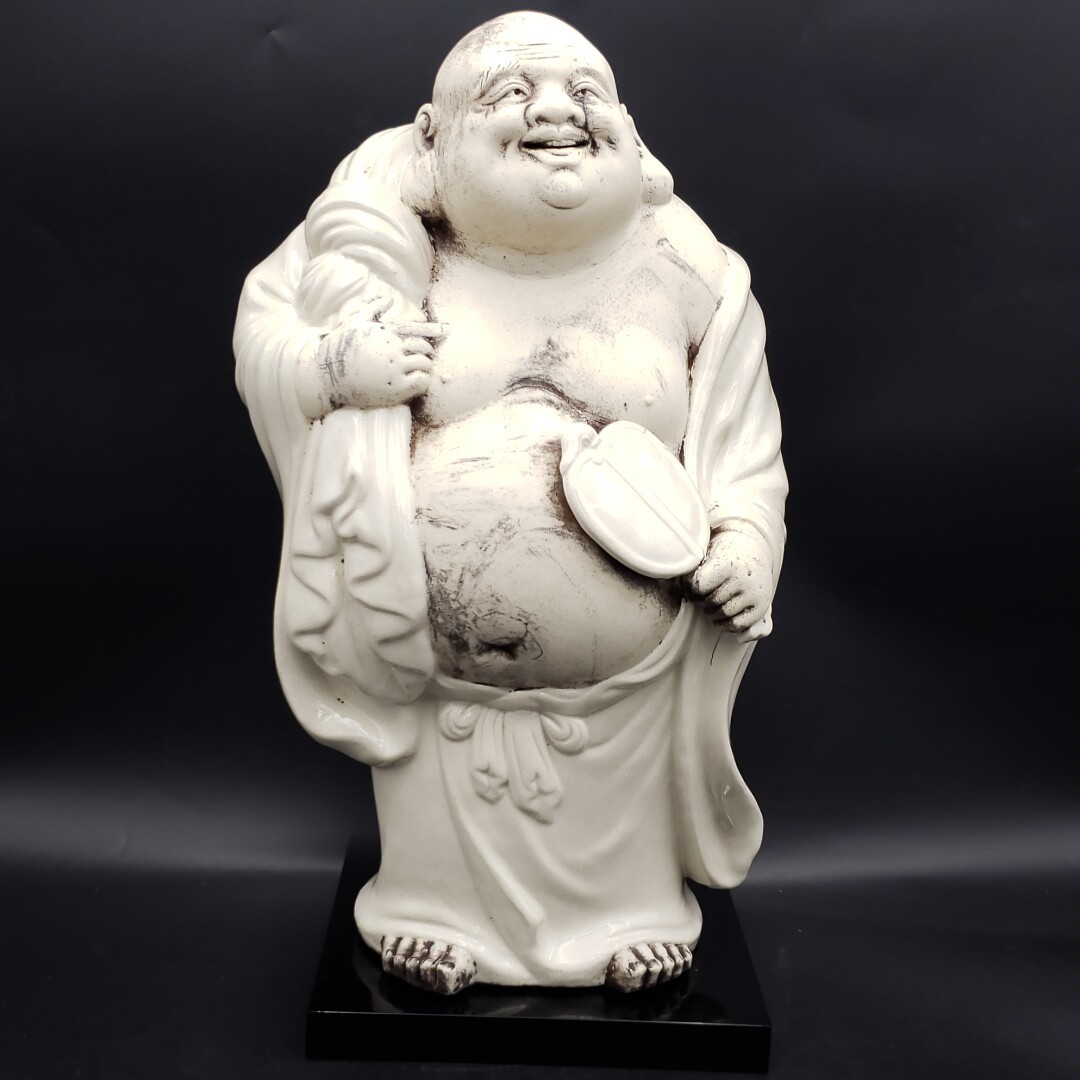 七福神 布袋 石の置物 骨董品 - 彫刻・オブジェ