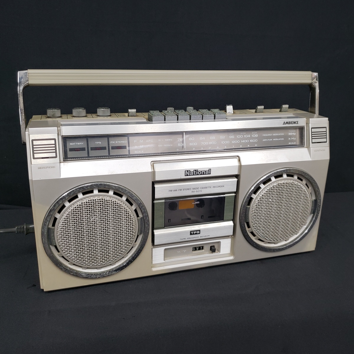 ジャンク ヤフオク! National ナショナル ラジオ カセット... - 程度中
