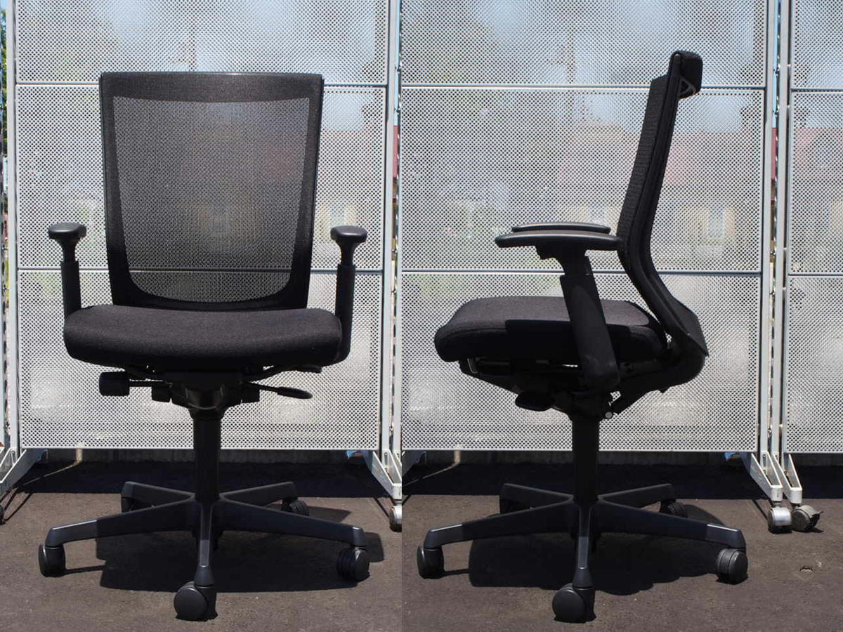 ☆ 美品 オカムラ エスクードチェア ESCUDO メッシュバック ハイバック