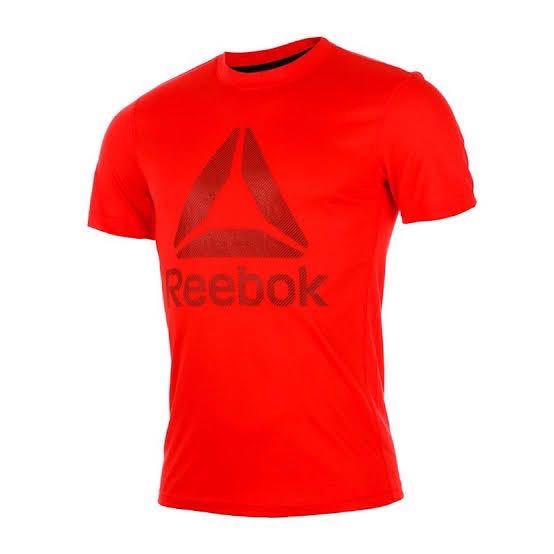 Reebok リーボック　半袖Tシャツ　赤系　新品未使用　Oサイズ_画像1