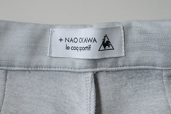 ☆未使用 le coq sportif ◆18AW NAO OKAWA ストレッチ ワイドパンツ ライトグレー L (下げ札付き) スウェット ルコックスポルティフ /WX15_画像7