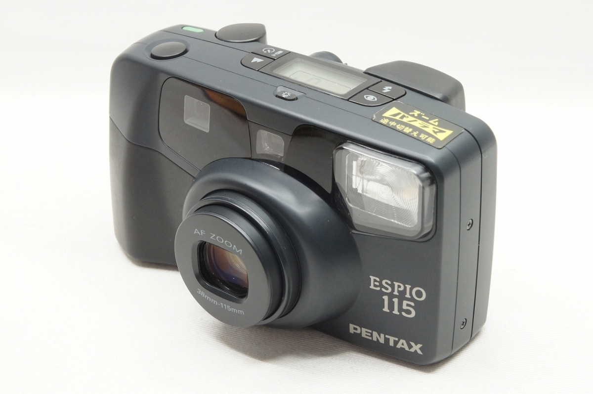 【アルプスカメラ】PENTAX ペンタックス ESPIO 115 ブラック 35mmコンパクトフィルムカメラ 220415f_画像2