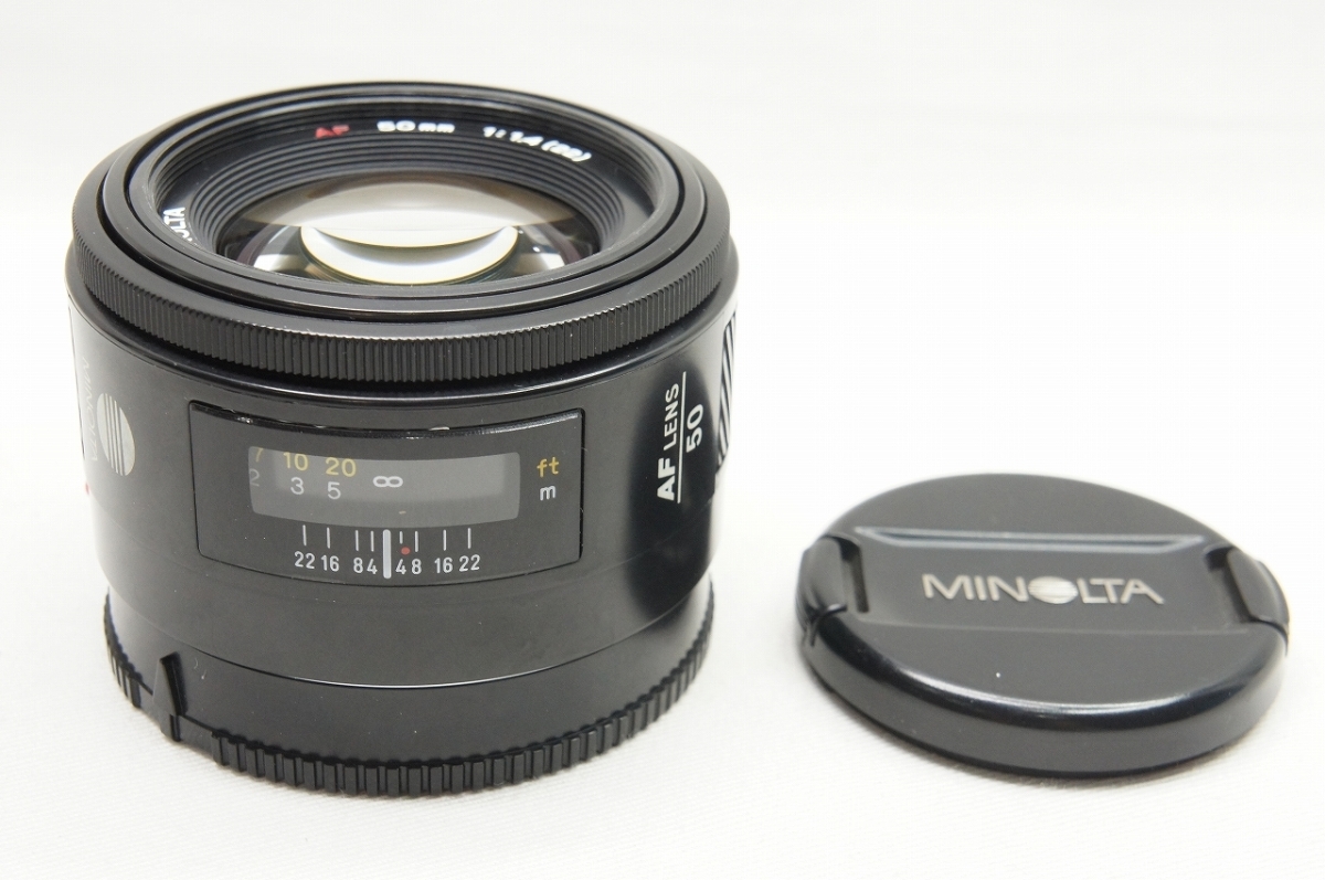【アルプスカメラ】MINOLTA ミノルタ AF 50mm F1.4 SONY ソニー αマウント 単焦点レンズ 220419h_画像1