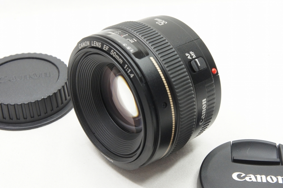 アルプスカメラ】美品 Canon キヤノン EF 50mm F1.4 USM 単焦点レンズ