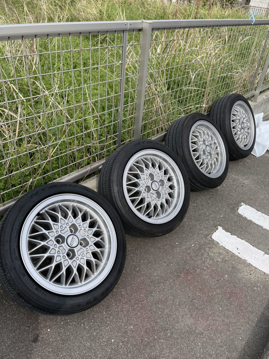 BBS VW純正 15インチ 165/55R15 4穴 PCD100 6J+35 ハブ径37mm NITTO