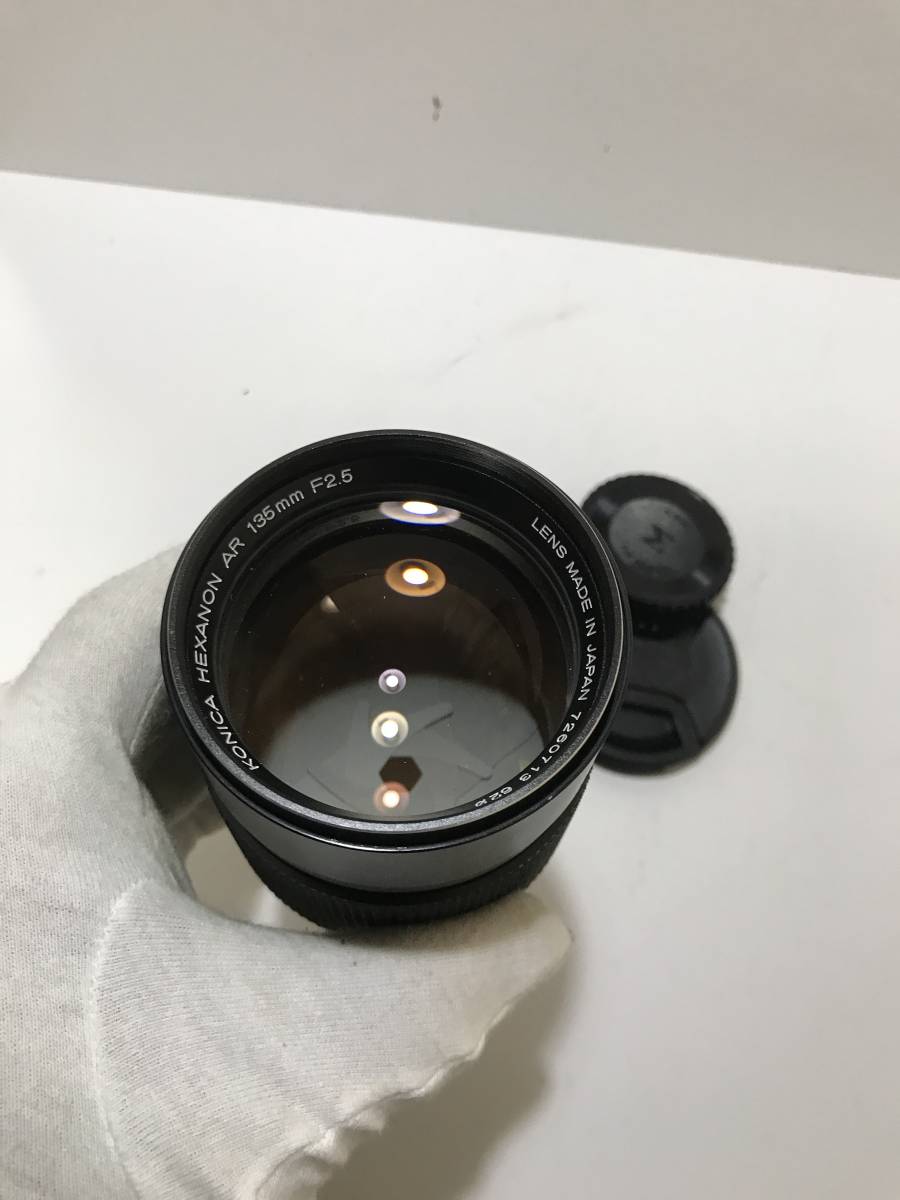 希少 大口径 KONICA HEXANON AR 135mm f2・5 フード内藏 良品 希少 大口径 KONICA HEXANON AR 135mm f2・5 フード内藏 良品