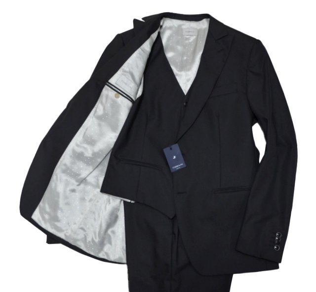 新品 スリーピース TOMBOLINI トンボリーニ ジレ ベスト 春秋冬 メンズ 紳士 ビジネス テーラード ブレザー パンツ コート スーツ 50