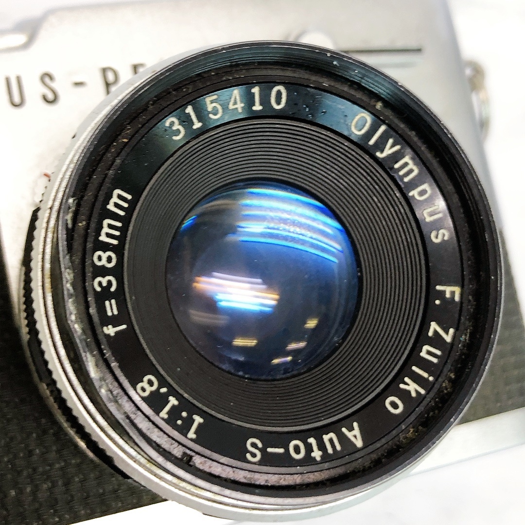 オリンパス PEN-FT フィルムカメラ ケース付き 2台セット（F.ZUIKO AUTO-S 38㎜ 1：1.8）動作未確認 ジャンク_画像3