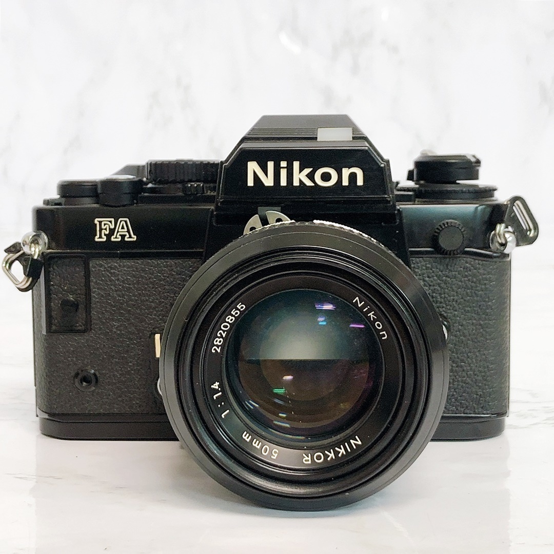 ニコン FA 一眼レフ フィルムカメラ フィルター レンズ付き（ニコン NIKKOR 50㎜ 1：1.4）動作未確認 ジャンク_画像2