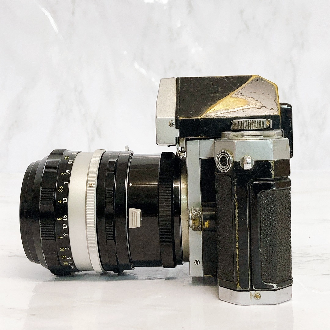 ニコン F 7224498 一眼レフ フィルムカメラ フィルター レンズ付き（NIKKOR-S.C 50mm 1：1.4）動作未確認 ジャンク_画像3