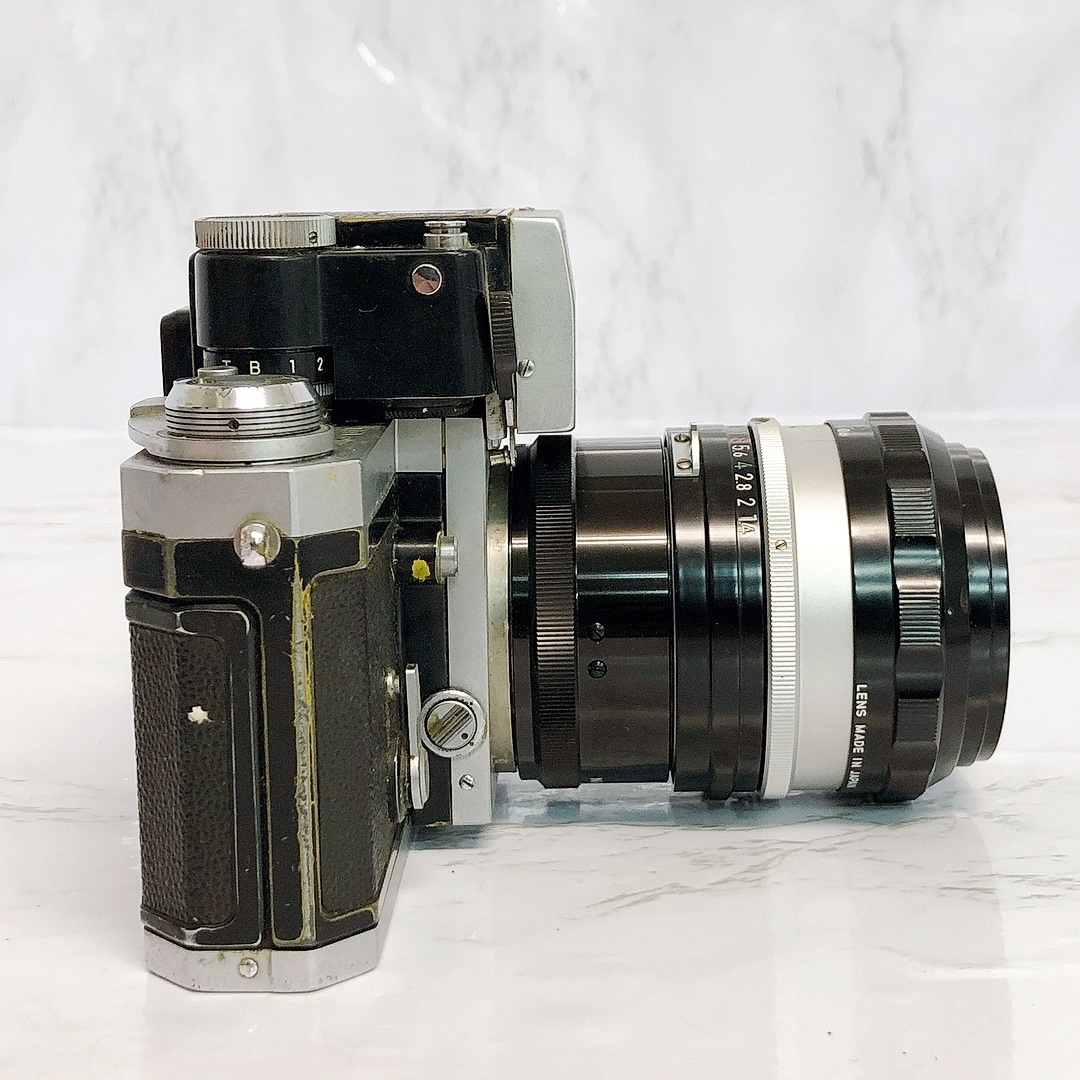 ニコン F 7224498 一眼レフ フィルムカメラ フィルター レンズ付き（NIKKOR-S.C 50mm 1：1.4）動作未確認 ジャンク_画像6