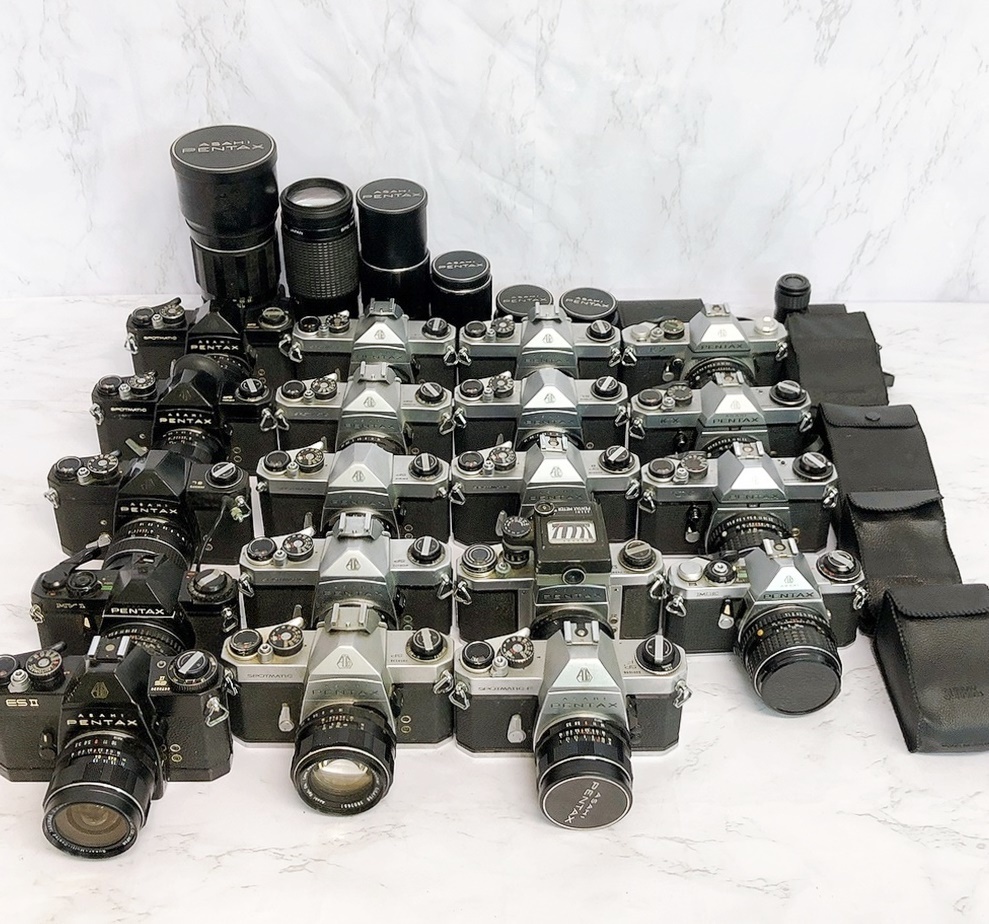 ①アサヒペンタックス カメラ 19台 レンズ ストロボ アクセサリー