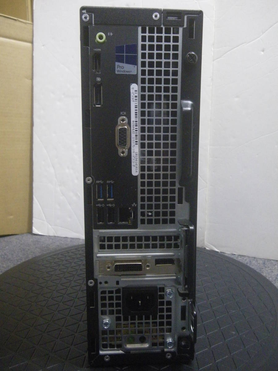 【送料無料】【ジャンク品】DELL OptiPlex 3040 SFF Core i7-6700 3.40GHz 8GBメモリ HDD欠品 ②_画像7