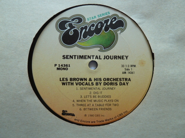 ◎インストルメンタル■レス・ブラウン, ドリス・デイ/ LES BROWN , DORIS DAY■SENTIMENTAL JOURNEY_画像4