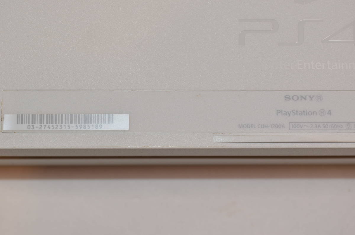 動作良好 PS4 本体 CUH-1200a 500GB グレイシャーホワイト 白 シロ 
