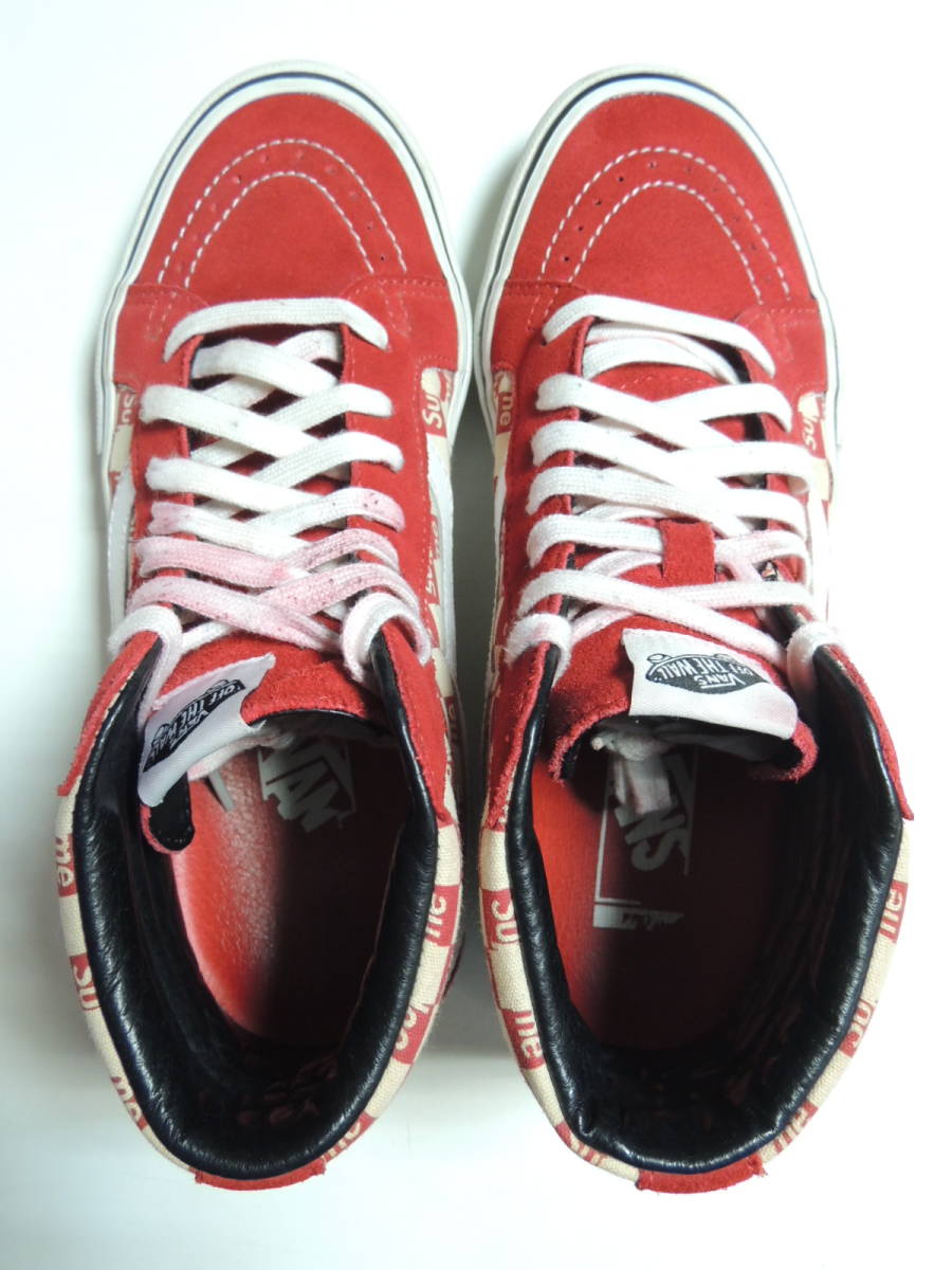 Buy Supreme x Sk8-Hi Pro 'Checkered Red' - VN0A38Z3JLY