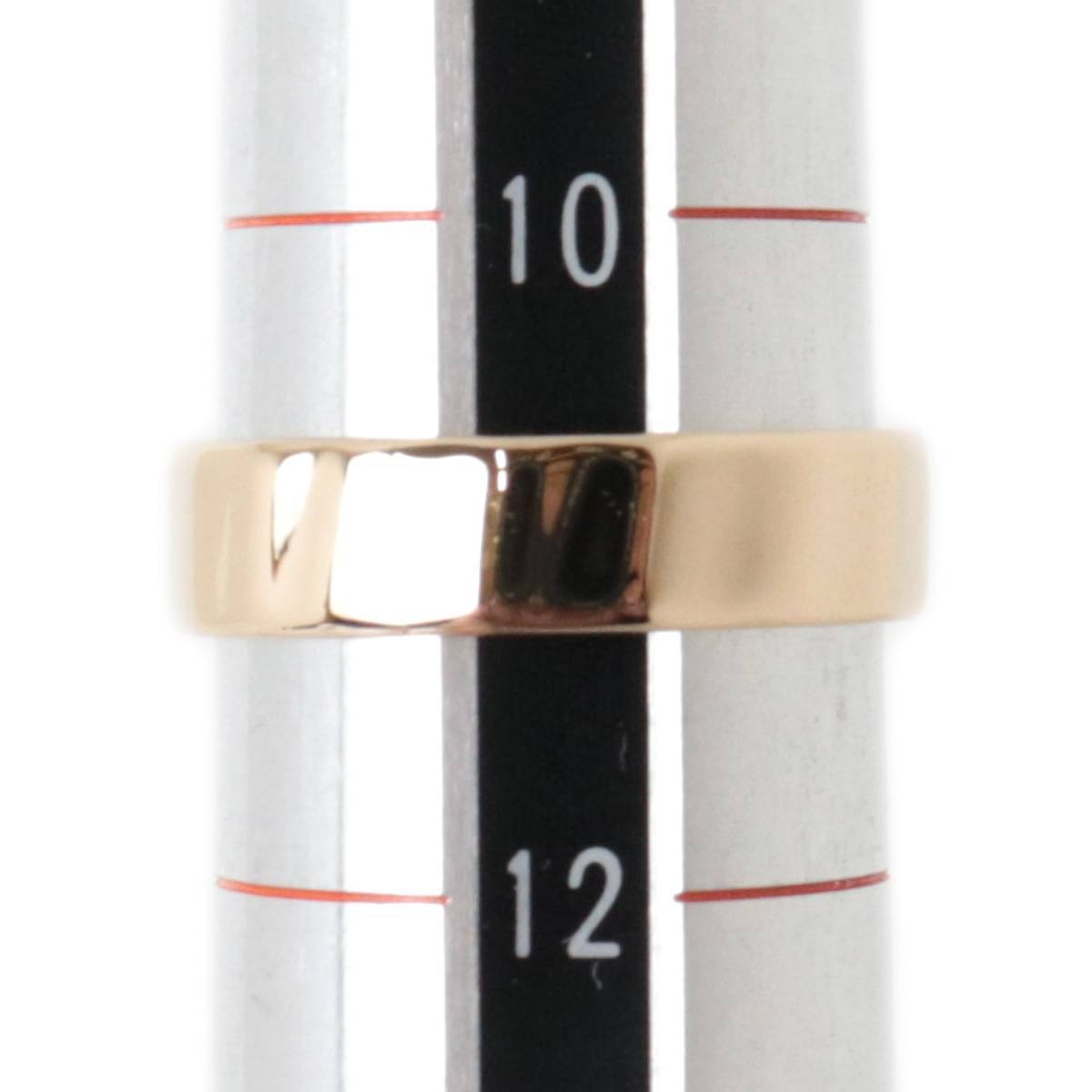 平打ち 多角 デザイン リング 指輪 K18 18金 PG ピンクゴールド 11号 重量約4.1g NT 磨き仕上げ品 ABランク_画像10