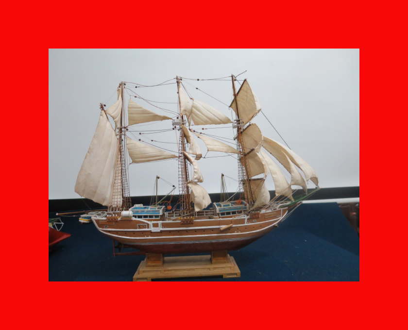 :【古都京都】「帆船模型F-127」機械物.鉄道.船舶模型.シップ模型.帆船模型.〝機〟_帆船模型です。