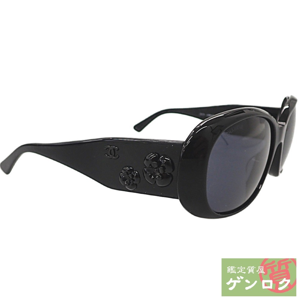 シャネル サングラス 5113 c.888/87 カメリア ココマーク ブラック 黒