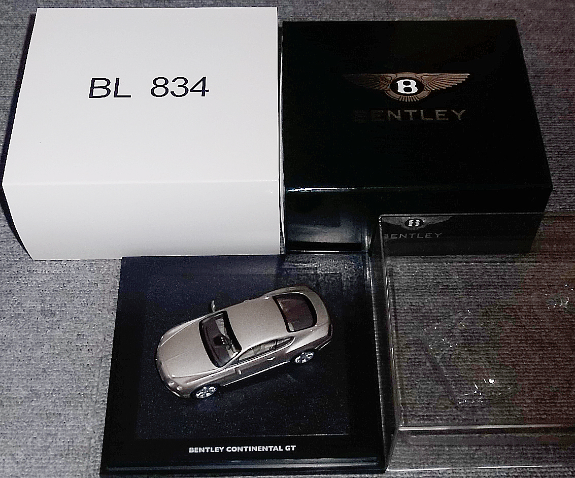 1/43 ベントレー コンチネンタルGT パールシルバー Bentley CONTINENTAL GT GTC プラチナ