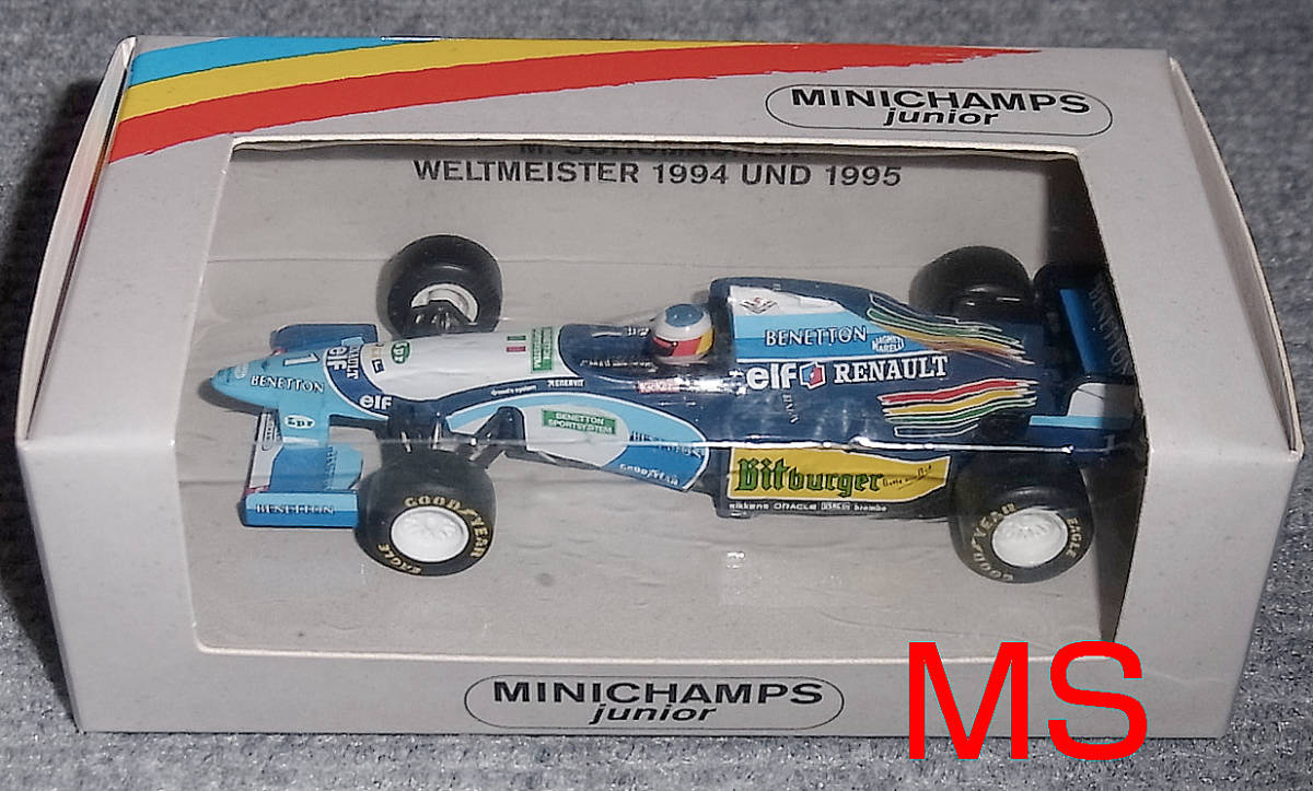 1/43 箱入り ベネトン ルノー B195 シューマッハ プルバック 1995 BENETTON RENAULT
