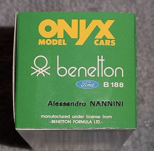 ONYX 1/43 ベネトン フォード B188 ナニーニ 1988 BENETTON FORD_画像2